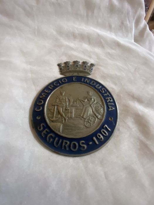 Placa de seguros comercio e industria 1907