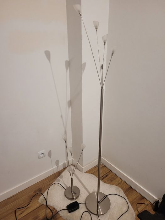 Lampa podłogowa i na stolik - komplet