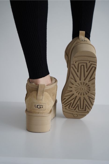 Ugg Ultra Mini Platform  Угг Міні Платформ Женские Жіночі Замшеві Уггі