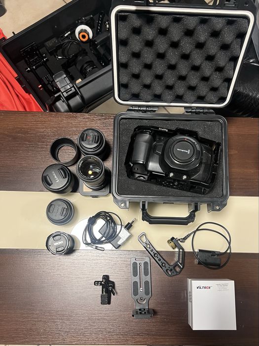 Blackmagic pocket 4k duzy zestaw
