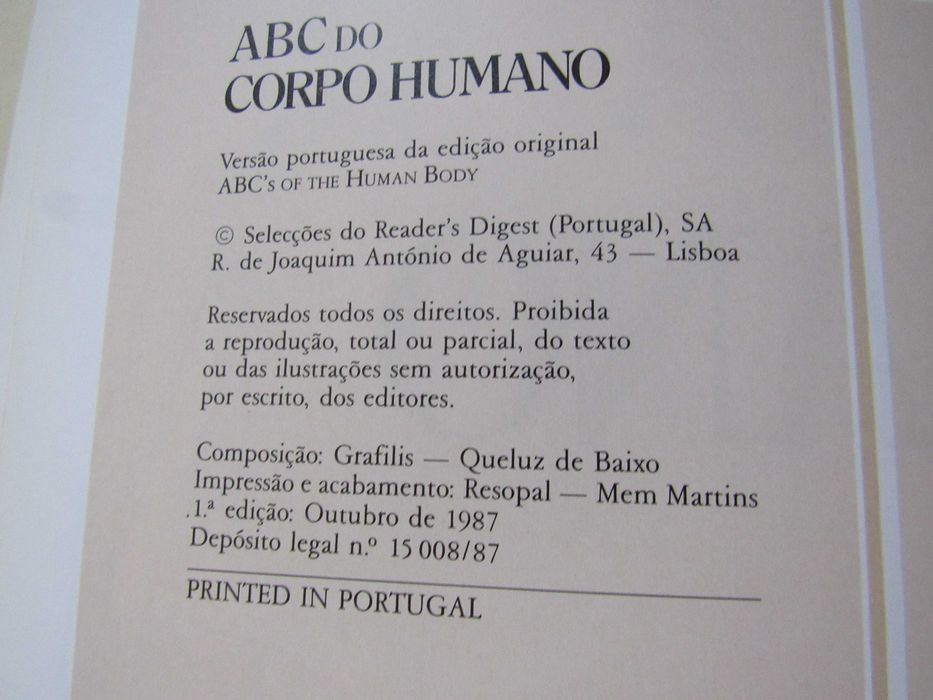 Livro O ABC do Corpo Humano