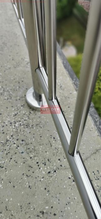 Balustrada Barierka Balkon nierdzewna Harfa Szklana Portfenetr