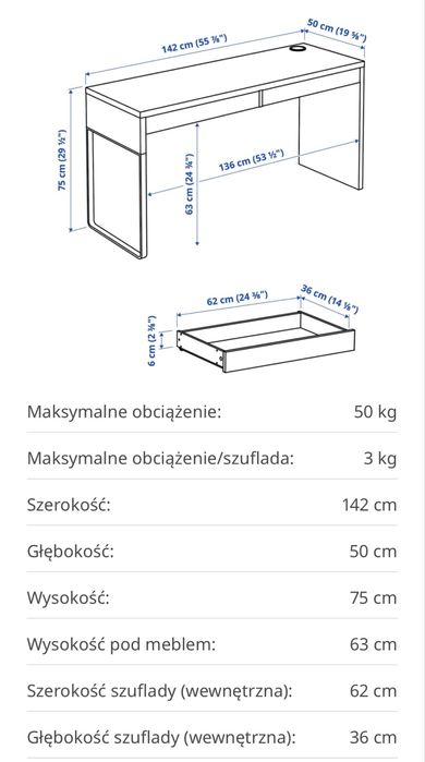 Biurko/ Toaletka