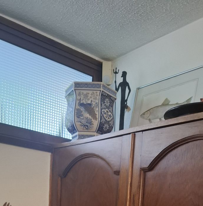 Vaso de cerâmica.