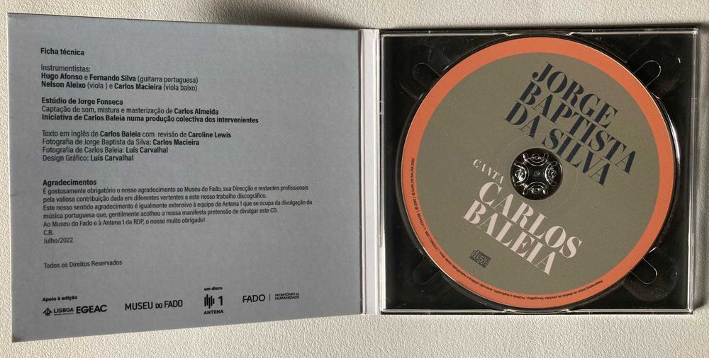 [CD] Jorge Baptista da Silva Canta Carlos Baleia