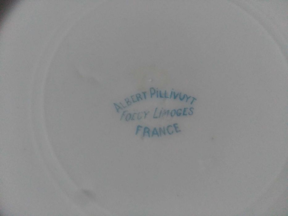Limoges - Prato original fabrico séc.XIX por Albert Pillivuyt