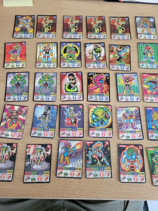 Lote 31 Cartas Bollycao Kaos The Game – Anos 90 – Inclui Raras!