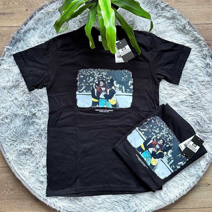 Weekend Offender • Новая футболка Prison • Черная / Белая • WK