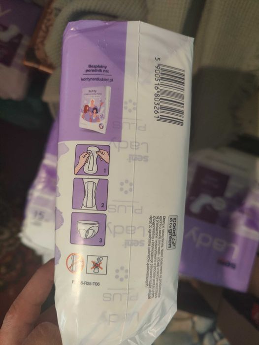 Wkladki urologiczne.