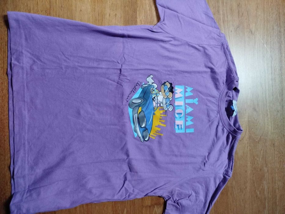 T-shirt Criança Throttleman Roxa Miami Vice Tamanho 8