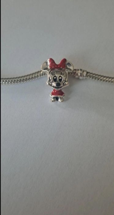 Charms Myszka Minnie Srebro 925