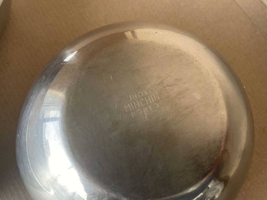 MINCHIN – conjunto de recipientes cirúrgicos vintage, em inox.