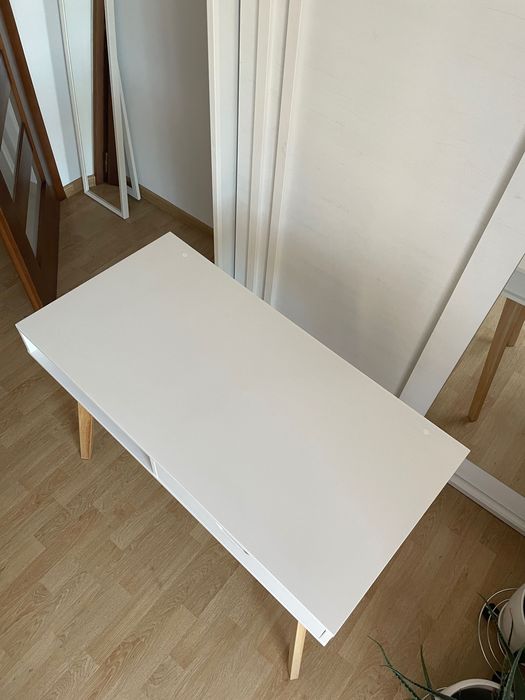 Biurko TAMHOLT 50x100 biały/naturalny