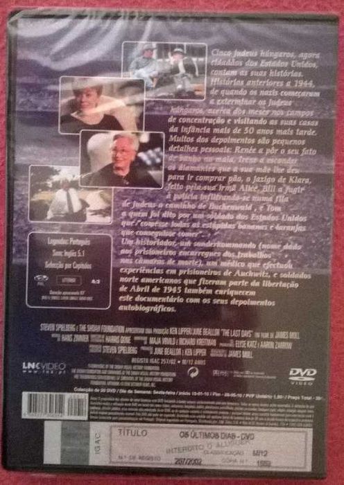 DVD Os Últimos Dias
