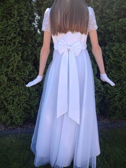 Sukienka komunijna + bolerko 140 Komunia Alba