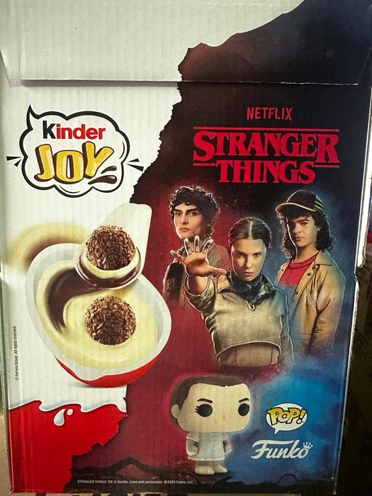STRANGER THINGS Pop Funko kinder Joy - bonecos, Ovo figuras Will, Max