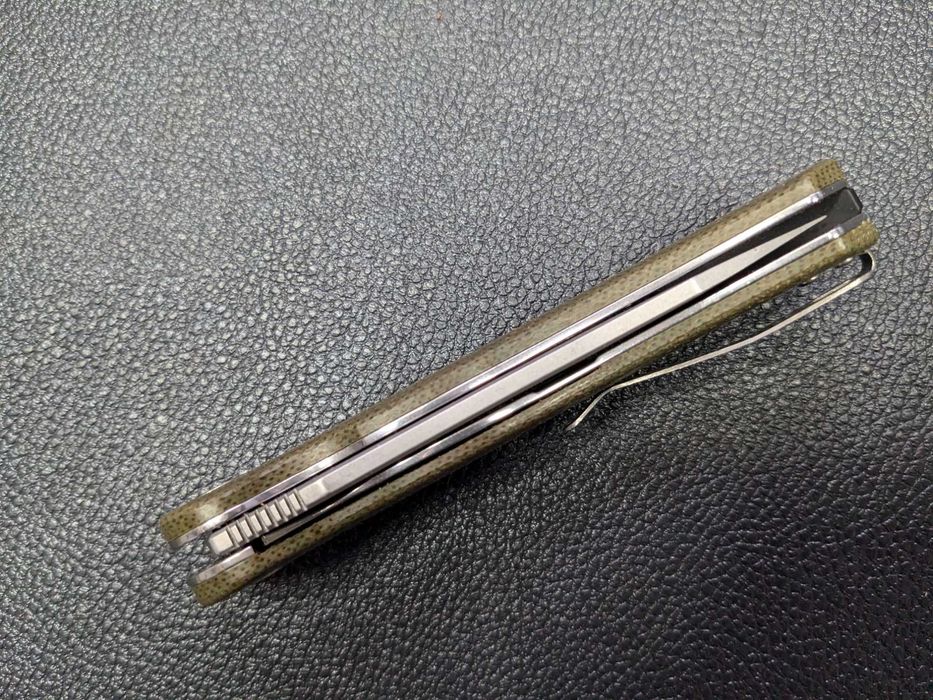 Kerzeman KZ648. Green Micarta. нож складной. складний ніж