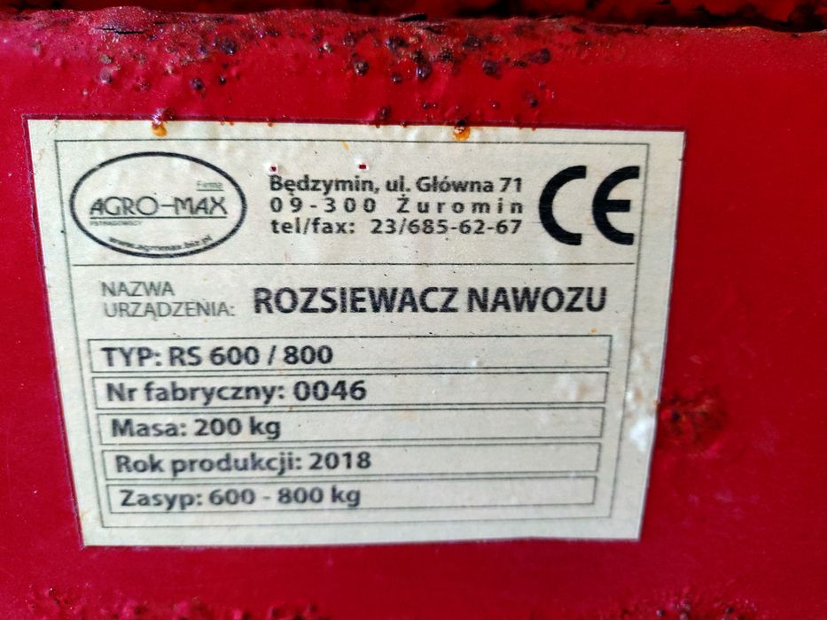 Rozsiewacz nawozu do remontu