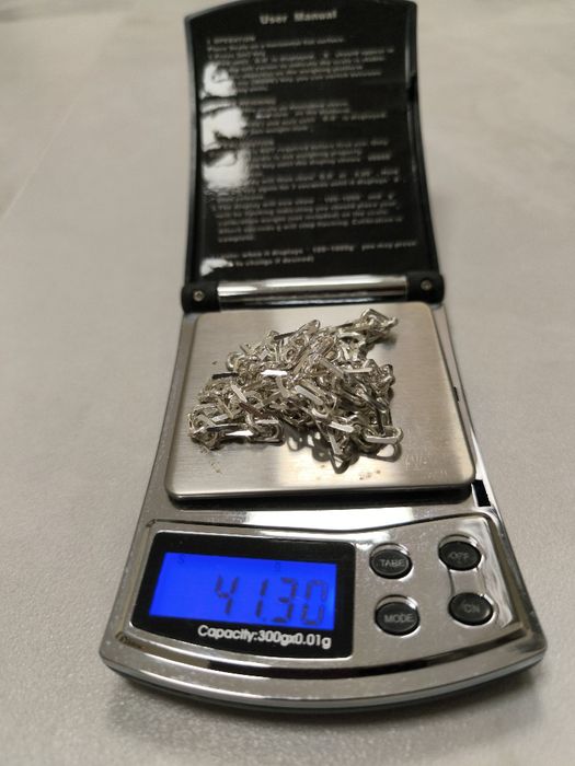 Srebrny łańcuszek splot ankier  41,30g 60cm