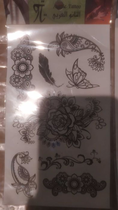 Ціна за всі Переводки на тіло временное тату тимчасове