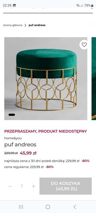 Ekskluzywny nowy puf Home&you +gratis