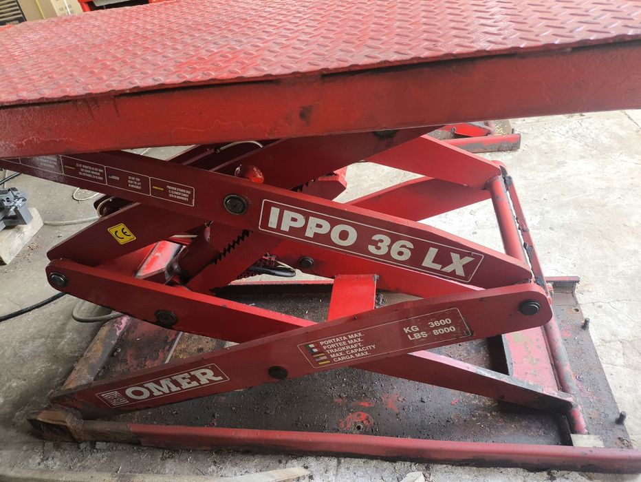 Podnośnik hydrauliczny samochodowy podposadzkowy omer ippo 36