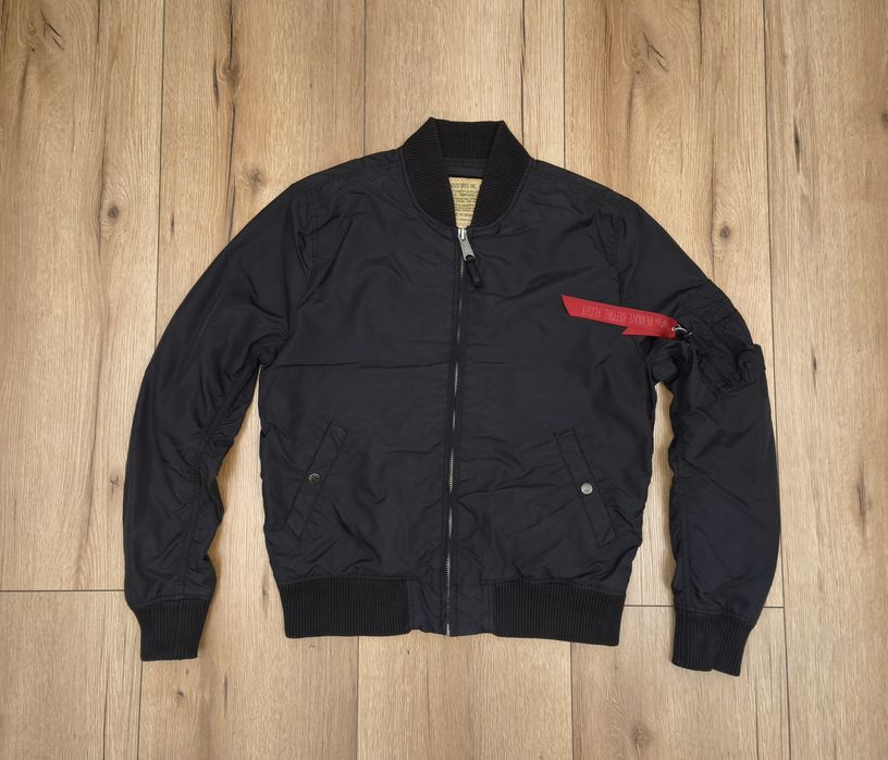 Alpha Industries męska czarna kurtka bomberka w rozmiarze L