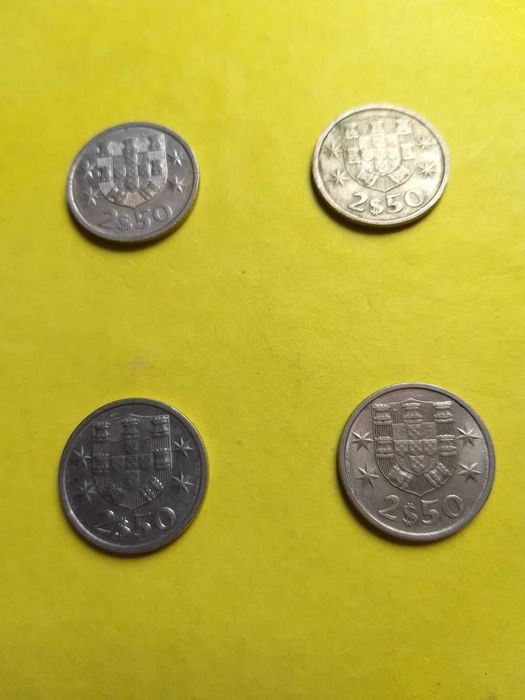 Moeda de dois escudos e cinquenta centavos (2$50) cupro-níquel 1983