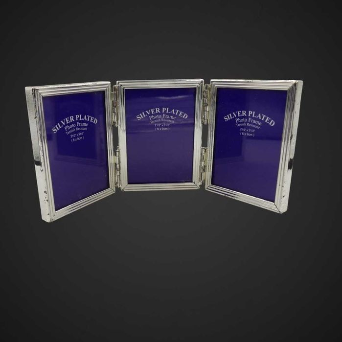 Potrójna ramka na zdjęcia – srebrzona (silver plated) b51/092052