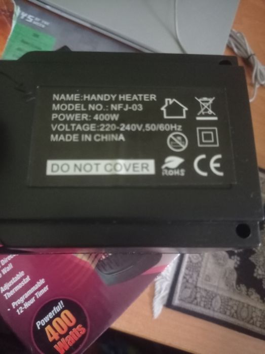 Портативний обігрівач Rovus Handy Heater 400W Black