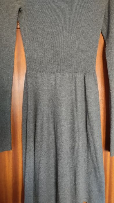 Vestido malha cinza