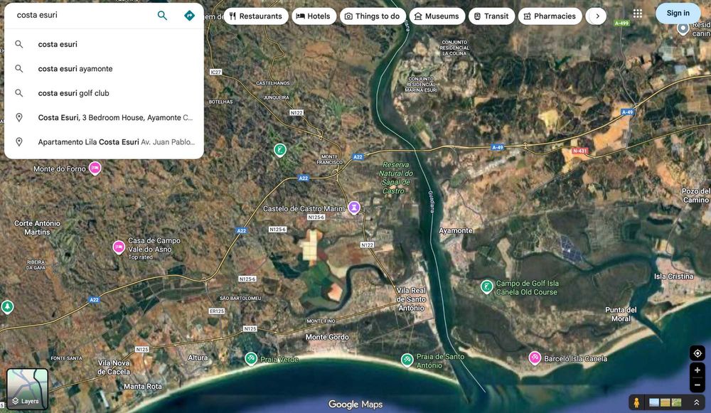 Terreno Costa Esuri Sul Espanha Isla Canela