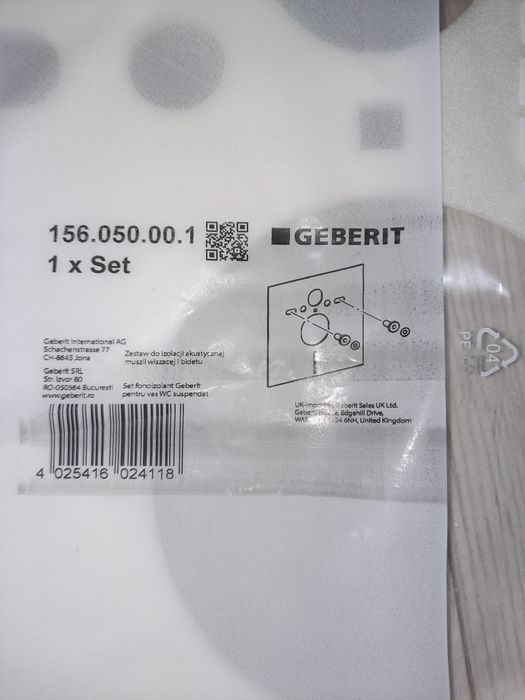 Geberit uszczelka piankowa pod muszlę 1 szt