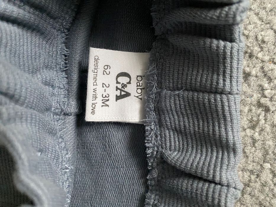 Nowe krótkie spodenki szorty niebieskie r.62 w prazki c&a baby club