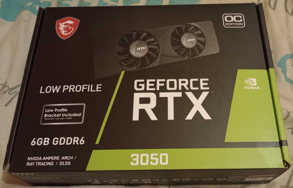 Nowa karta graficzna MSI RTX 3050 6GB GDDR6 LP Low Profile Gwarancja