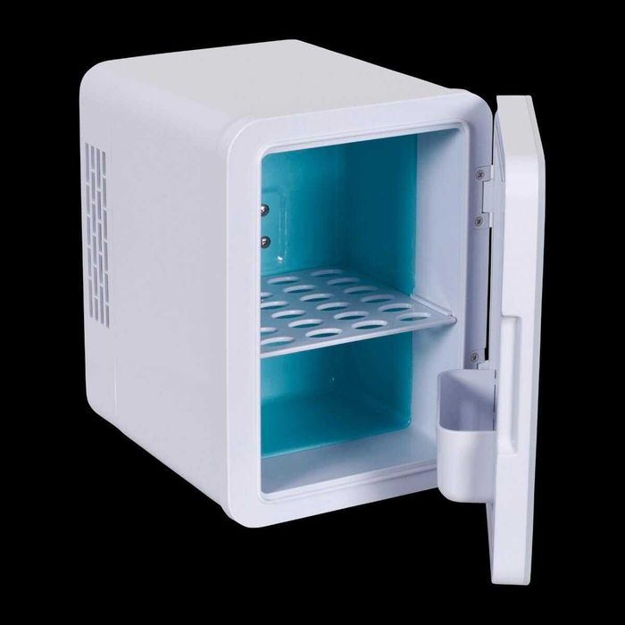 Mini Frigorífico de Maquilhagem 4L com Espelho LED Portátil para Cosméticos Casa e Carro novo