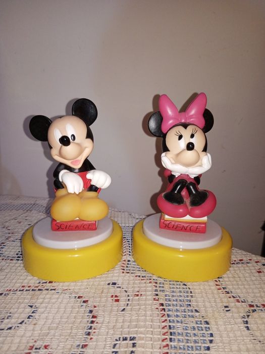 Candeeiros presença, infantil. Minnie & Mickey Disney  (a pilhas)