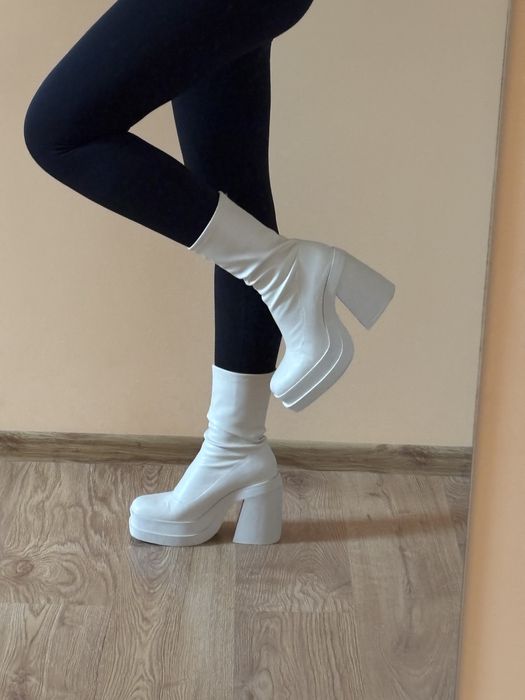 Kozaki botki damskie Bershka 39 platforma wysokie