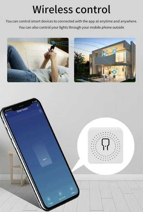 Interruptor Inteligente WI-FI 16A SmartLife Tuya Monitor de Energia