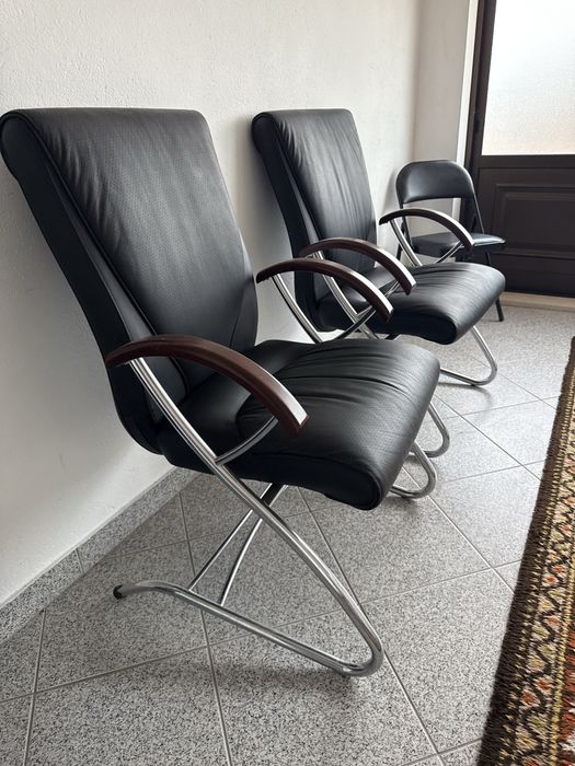 Conjunto de 5 cadeirões de escritório