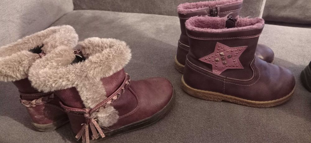 Kozaki  3x dla dziewczynki roz 24