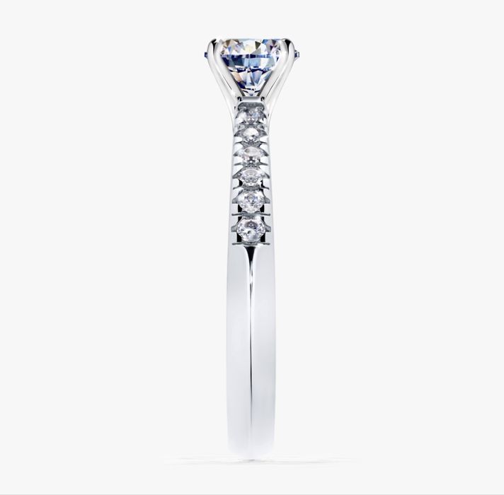 Białe zloto 14k i naturalne diamenty roz.11
