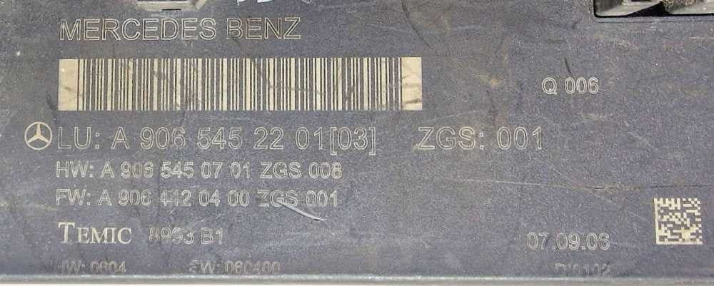 Caixa Fusíveis / SAM / BSI A9065452201 - MERCEDES-BENZ SPRINTER 3-t Camião de plataforma/chassis