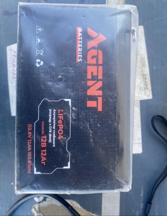 Аккумулятор LiFePO4 AGENT 12.8V 12Ah 153.6Wh новый