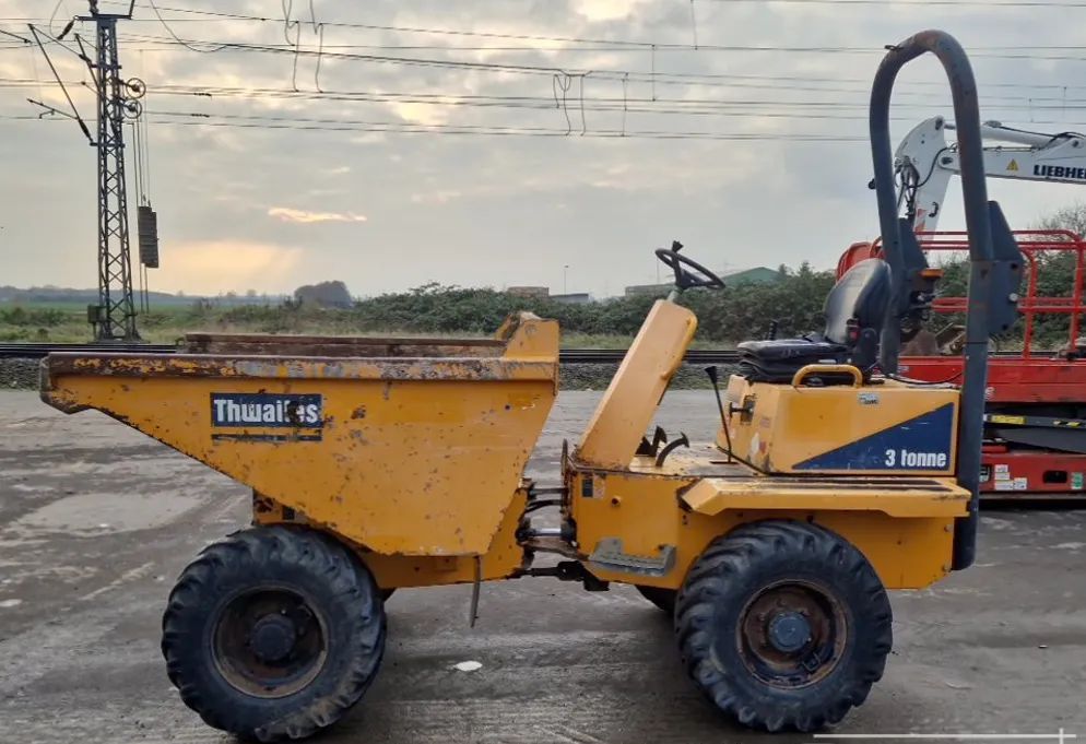 Thwaites wozidło budowlne 3 t tony wywrotka 4x4 silnik Yanmar 34KM MACH 570 ŁADNE OPONY prosty wysyp nie obrotowe przegubowe Benford Barford Terex Ta3 Wacker 3001 Mecalac Ausa Dumper rocznik 2015 ładne  THWAITES  wozidło 3 T BUDOWLANE 2015r Yanmar silnik