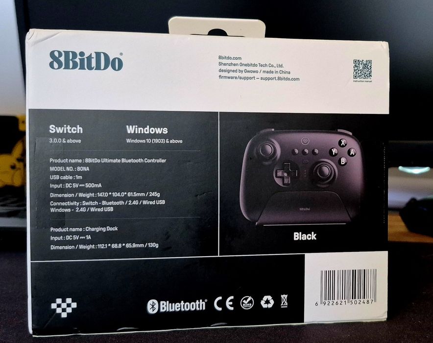 8BITDO Ultimate Bluetooth Controller para Nintendo Switch e Windows Pc