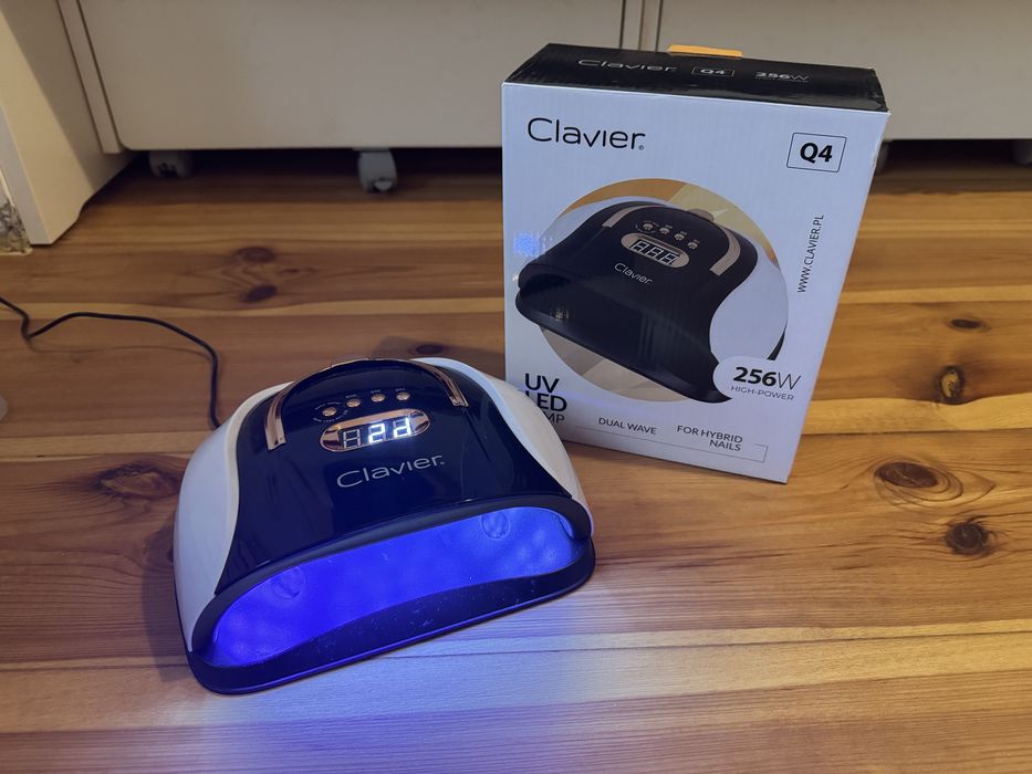 Lampa UV do paznokci Clavier i poduszka pod dłonie