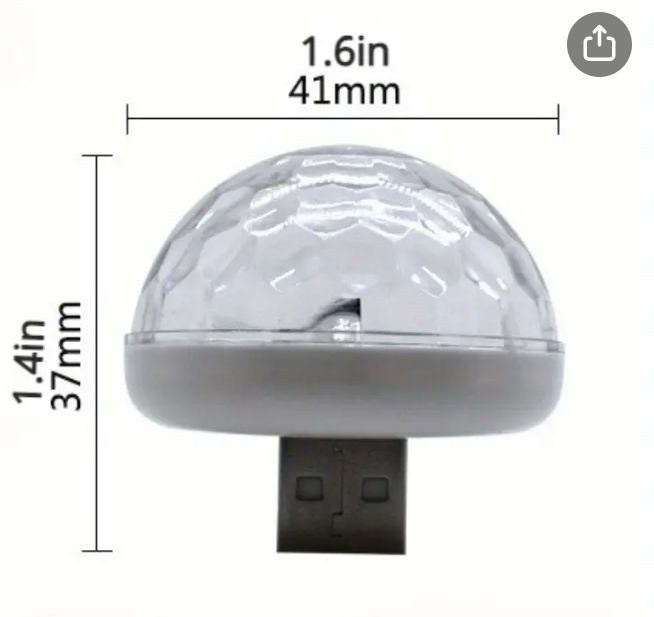 Kula led disco usb plus adapter mikro usb