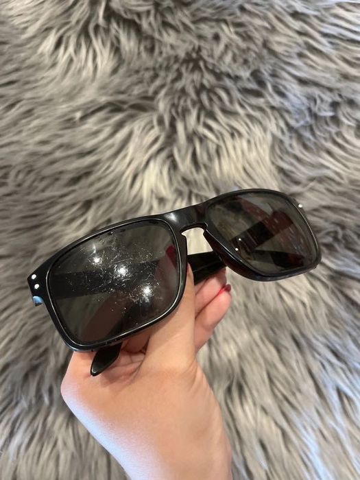 Okulary przeciwsłoneczne czarne Oakley Holbrook OO9102-E855 Italy