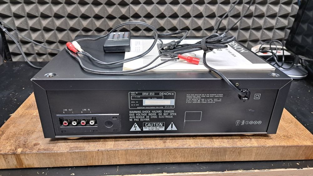 Deck Denon DRW-850 z pilotem po 1.włascicielu